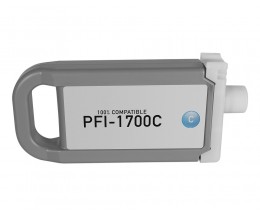 Tinteiro Compativel Canon PFI-1700 / PFI-1300 / PFI-1100 C Cyan 700ml