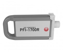 Tinteiro Compativel Canon PFI-1700 / PFI-1300 / PFI-1100 R Vermelho 700ml