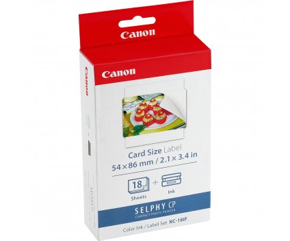 Tinteiro Original Canon KC-18IF + 18 folhas 54mm x 86mm